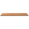 Dessus de table marron clair bois chêne massif rectangulaire 