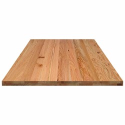 Dessus de table marron clair bois chêne massif rectangulaire 