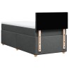 Sommier à lattes de lit avec matelas Gris foncé 100x200cm Tissu 