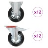 24 pcs Roulettes 160 mm 