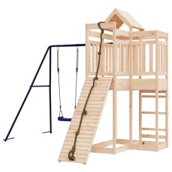 Aire de jeux d'extérieur bois de pin massif 