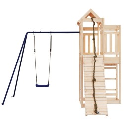 Aire de jeux d'extérieur bois de pin massif 