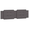 Lit avec matelas gris 180x200 cm similicuir 