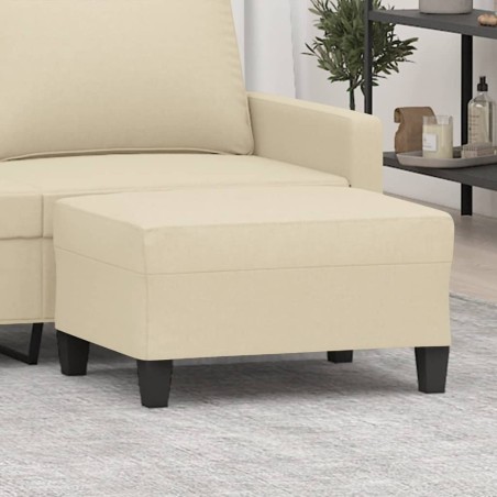 Repose-pied Crème 70x55x41 cm Tissu 