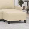 Repose-pied Crème 70x55x41 cm Tissu 