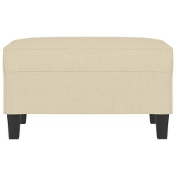 Repose-pied Crème 70x55x41 cm Tissu 