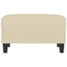 Repose-pied Crème 70x55x41 cm Tissu 