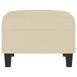 Repose-pied Crème 70x55x41 cm Tissu 