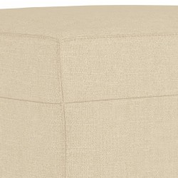 Repose-pied Crème 70x55x41 cm Tissu 