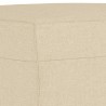 Repose-pied Crème 70x55x41 cm Tissu 