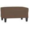 Repose-pied Marron 70x55x41 cm Tissu 