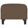 Repose-pied Marron 70x55x41 cm Tissu 