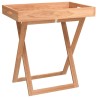 Table à plateau pliante 52x36x56,5 cm Bois massif de noyer 