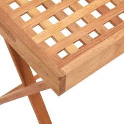 Table à plateau pliante 52x36x56,5 cm Bois massif de noyer 