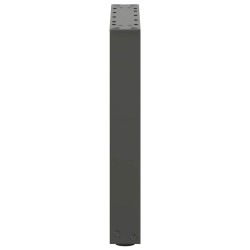 Pieds de table basse en U 2 pièces Anthracite 38 x (42-43) cm Acier 