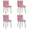 Chaises à manger lot de 4 Rose Velours 