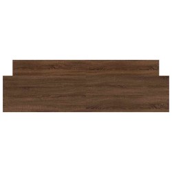Cadre de lit sans matelas chêne marron 200x200 cm 