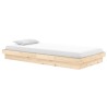 Cadre de lit Bois massif 90x200 cm 