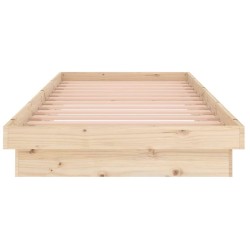 Cadre de lit Bois massif 90x200 cm 