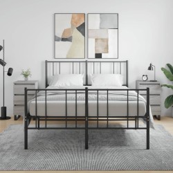 Tables de chevet 2 pcs sonoma gris 40x35x69 cm bois ingénierie 
