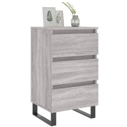 Tables de chevet 2 pcs sonoma gris 40x35x69 cm bois ingénierie 