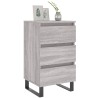 Tables de chevet 2 pcs sonoma gris 40x35x69 cm bois ingénierie 