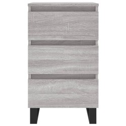 Tables de chevet 2 pcs sonoma gris 40x35x69 cm bois ingénierie 