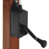 Parasol suspendu avec mât en bois 350 cm taupe 