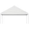 Belvédère avec toit blanc 5,88x2,23x3,75 m polyéthylène 