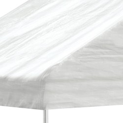 Belvédère avec toit blanc 5,88x2,23x3,75 m polyéthylène 