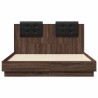 Cadre de lit sans matelas chêne marron 120x190 cm 