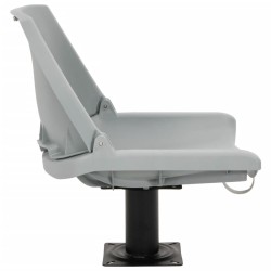 Ensemble de sièges de bateau pliables 4 pcs sans coussin gris 