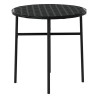 Ensemble à manger de jardin 3 pcs Résine tressée Noir 