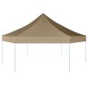 Chapiteau hexagonal pliable 3,6x3,1 m taupe 220g/m² 