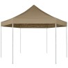 Chapiteau hexagonal pliable 3,6x3,1 m taupe 220g/m² 