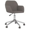 Chaises pivotantes à manger lot de 2 Gris foncé Tissu 