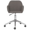 Chaises pivotantes à manger lot de 2 Gris foncé Tissu 