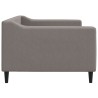Lit de repos sans matelas taupe 90x200 cm tissu 