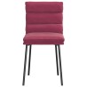 Chaises à manger lot de 4 Rouge bordeaux Velours 