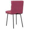 Chaises à manger lot de 4 Rouge bordeaux Velours 