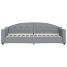 Lit de repos sans matelas gris clair 80x200 cm tissu 