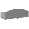 Lit de repos sans matelas gris clair 80x200 cm tissu 