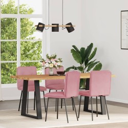 Chaises à manger lot de 4 Rose Velours 