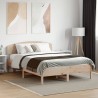 Cadre de lit sans matelas 140x190 cm bois de pin massif 
