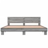 Cadre de lit sans matelas sonoma gris 180x200 cm 