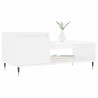 Table basse Blanc brillant 100x50x45 cm Bois d'ingénierie 