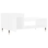 Table basse Blanc brillant 100x50x45 cm Bois d'ingénierie 