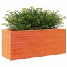 Jardinière cire marron 110x40x46 cm bois de pin massif 
