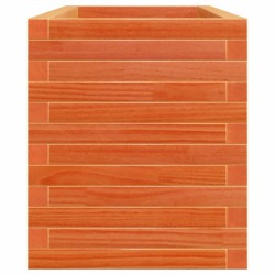 Jardinière cire marron 110x40x46 cm bois de pin massif 