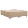 Cadre de lit sans matelas cappuccino 200x200 cm similicuir 